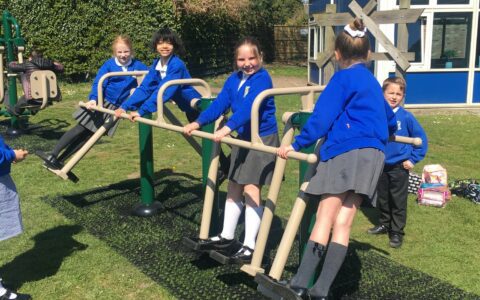 New gym equipment for our outdoor area