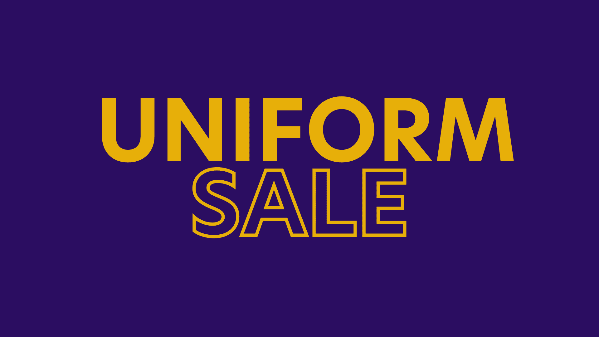 Uniform sale Tuxford Primary Academy